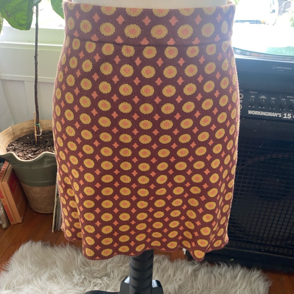 Patterned Mini Skirt